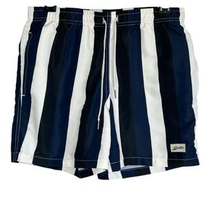 Bather Swim Trunks Shorts Mens Small Surf Beach Drawstring Retro Mid Rise Lined